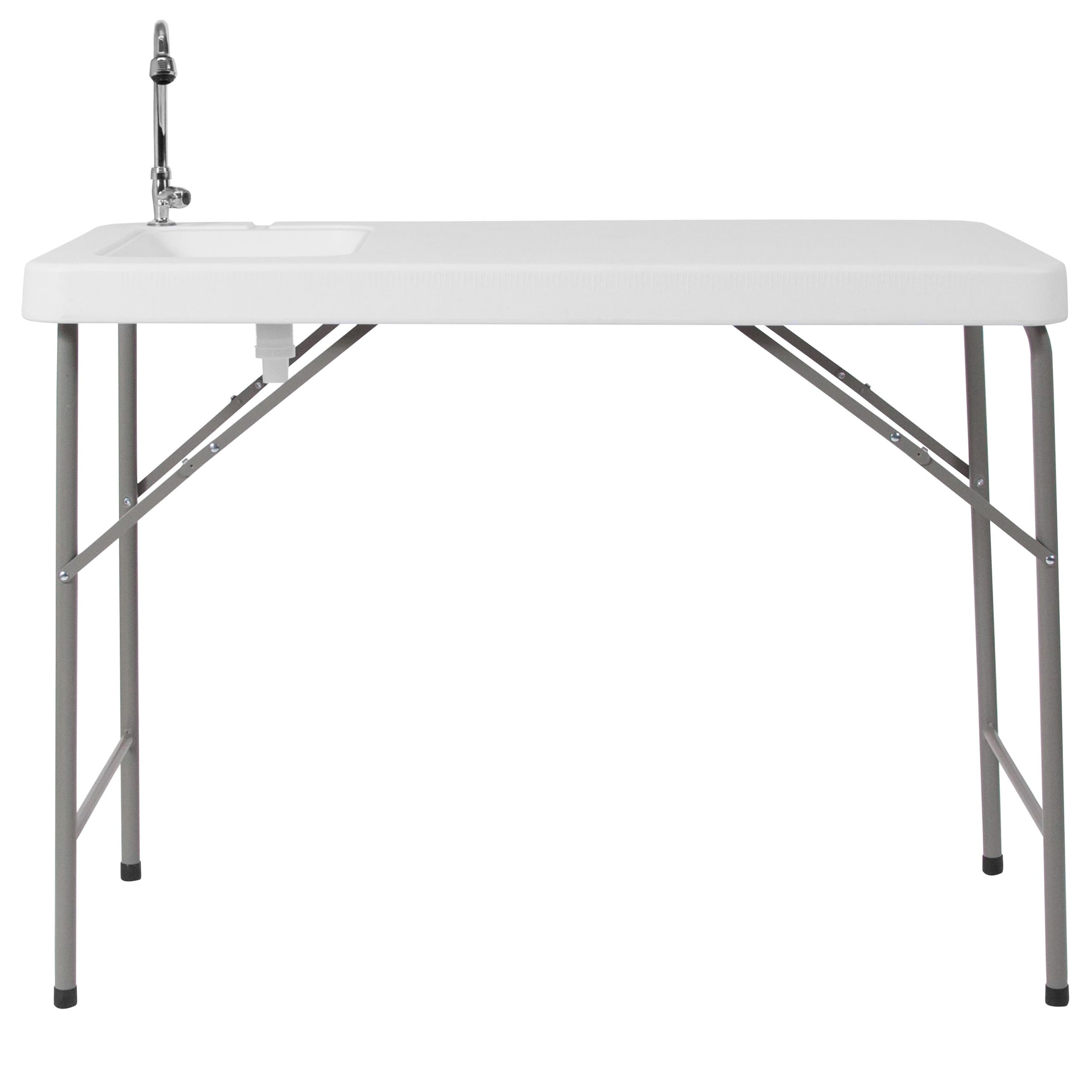 4-Foot Portable Fish Cleaning Table / Outdoor Camping Table and Sink - Image 8