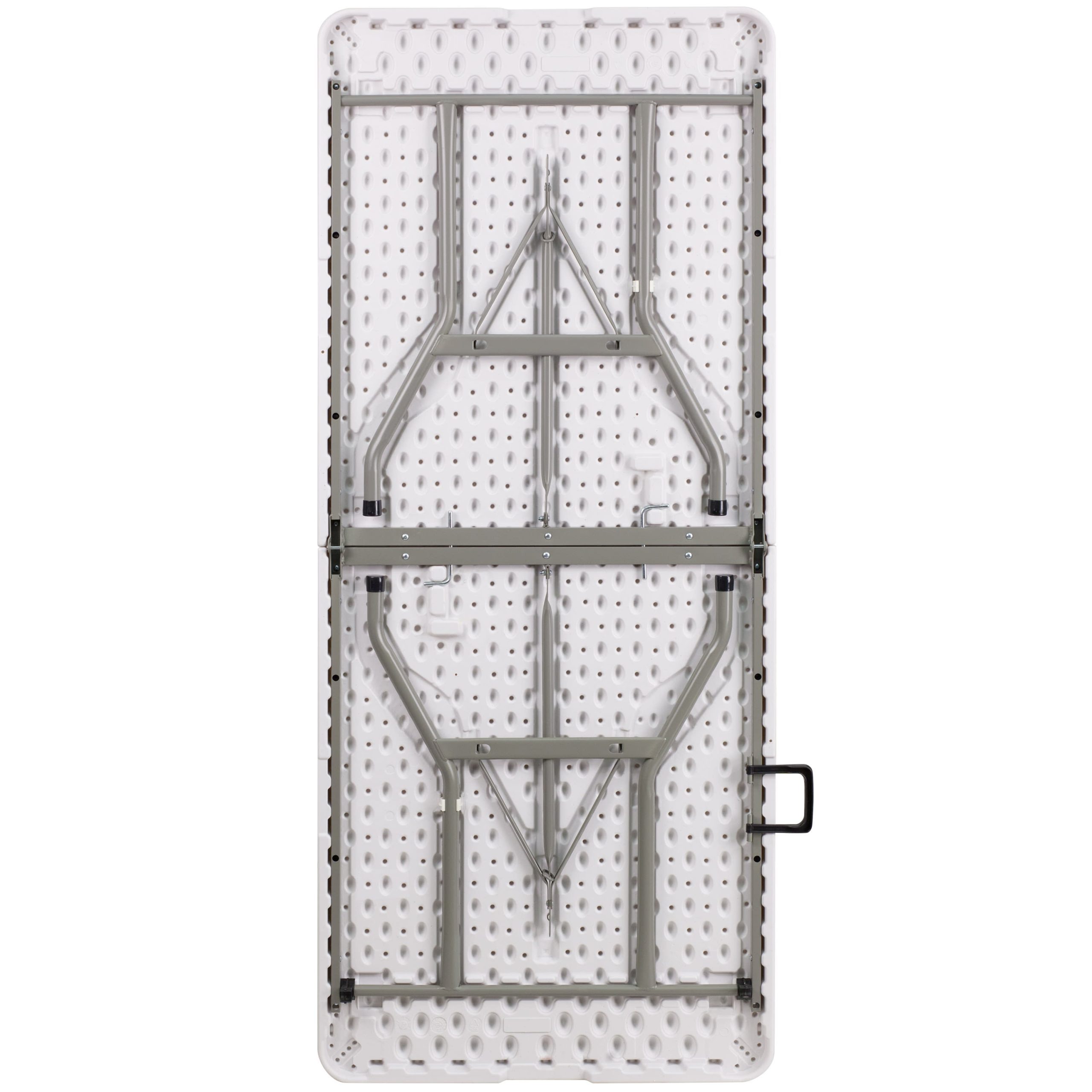 6-Foot Bi-Fold Plastic Banquet and Event Folding Table with Carrying Handle - Image 20