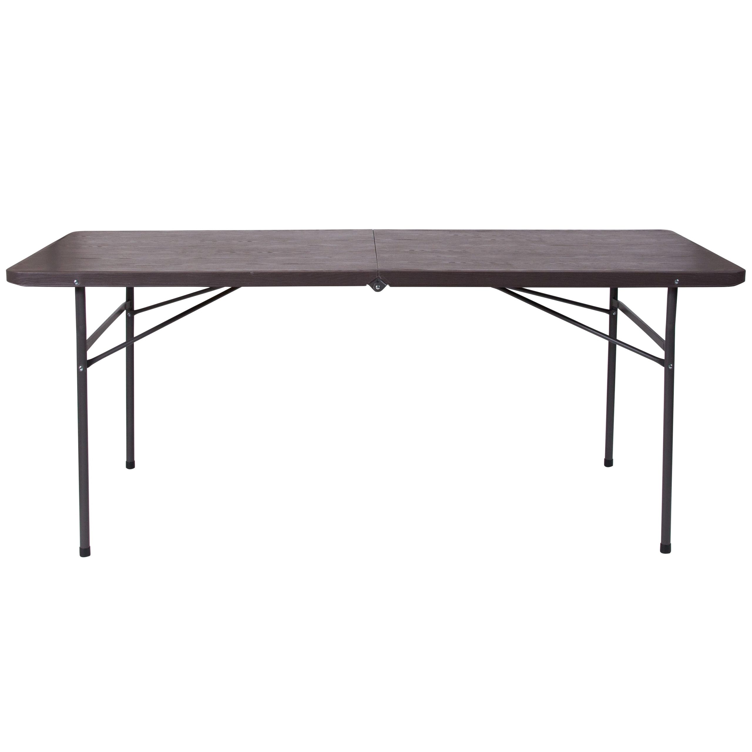 6-Foot Bi-Fold Plastic Banquet and Event Folding Table with Carrying Handle - Image 28