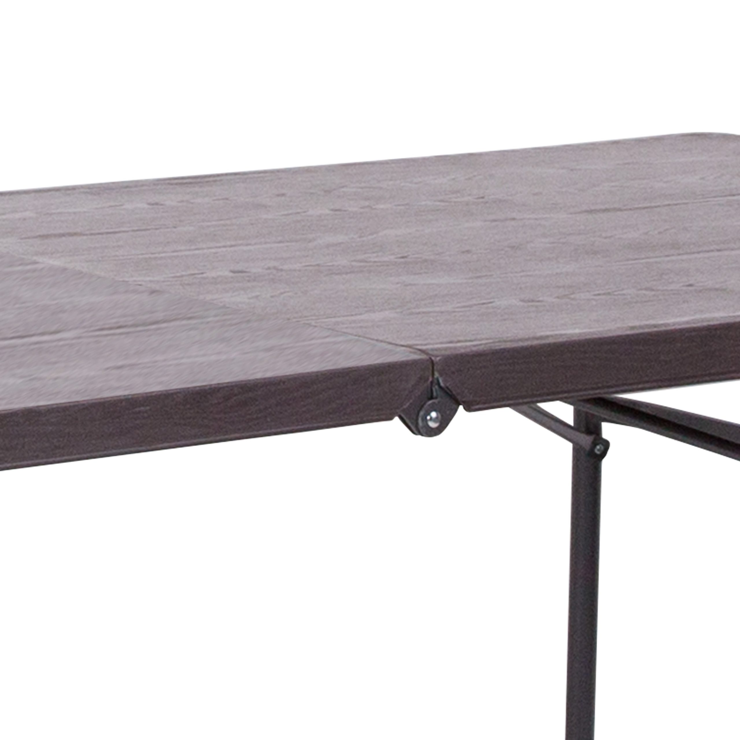 6-Foot Bi-Fold Plastic Banquet and Event Folding Table with Carrying Handle - Image 30