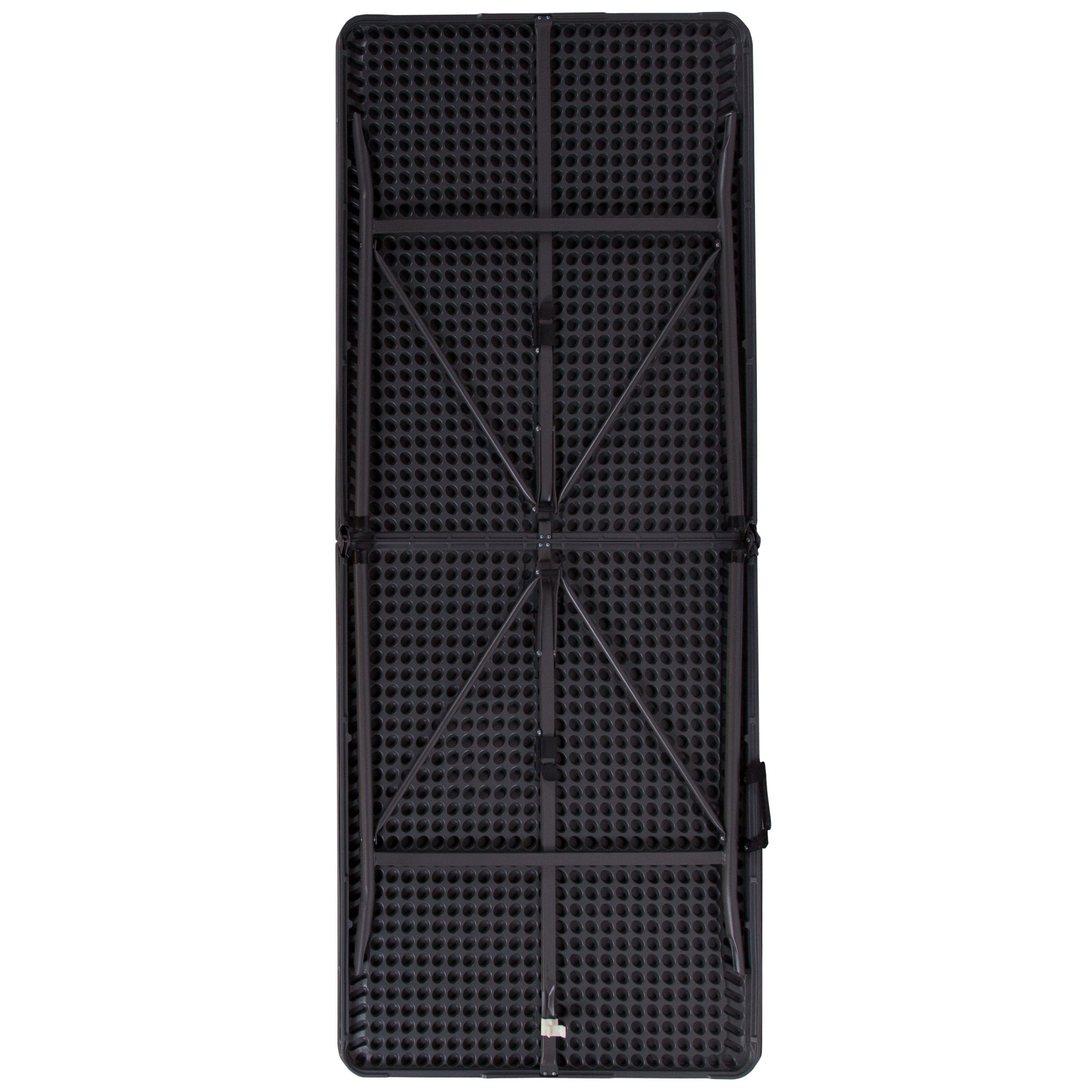 6-Foot Bi-Fold Plastic Banquet and Event Folding Table with Carrying Handle - Image 8