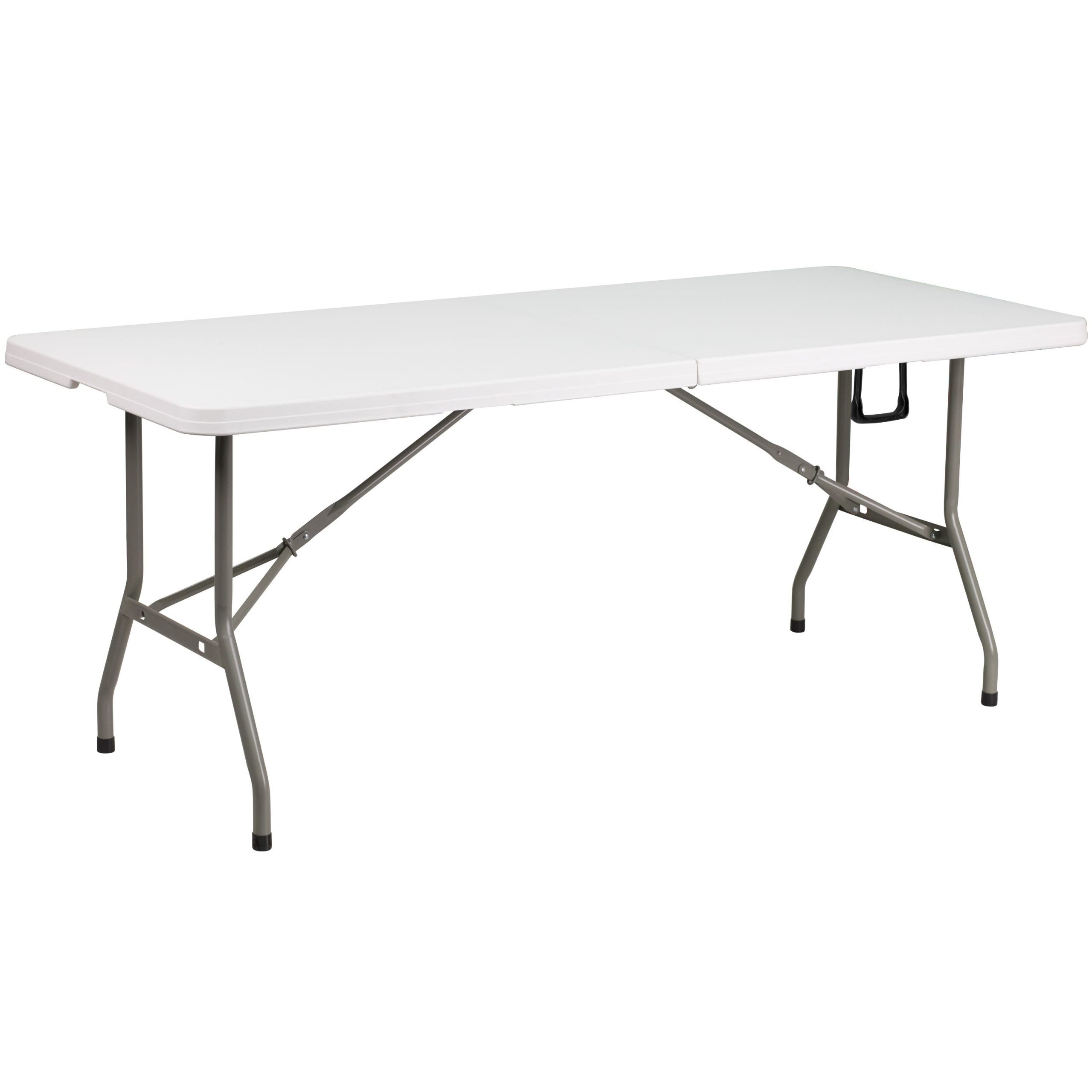 6-Foot Bi-Fold Plastic Banquet and Event Folding Table with Carrying Handle - Image 35