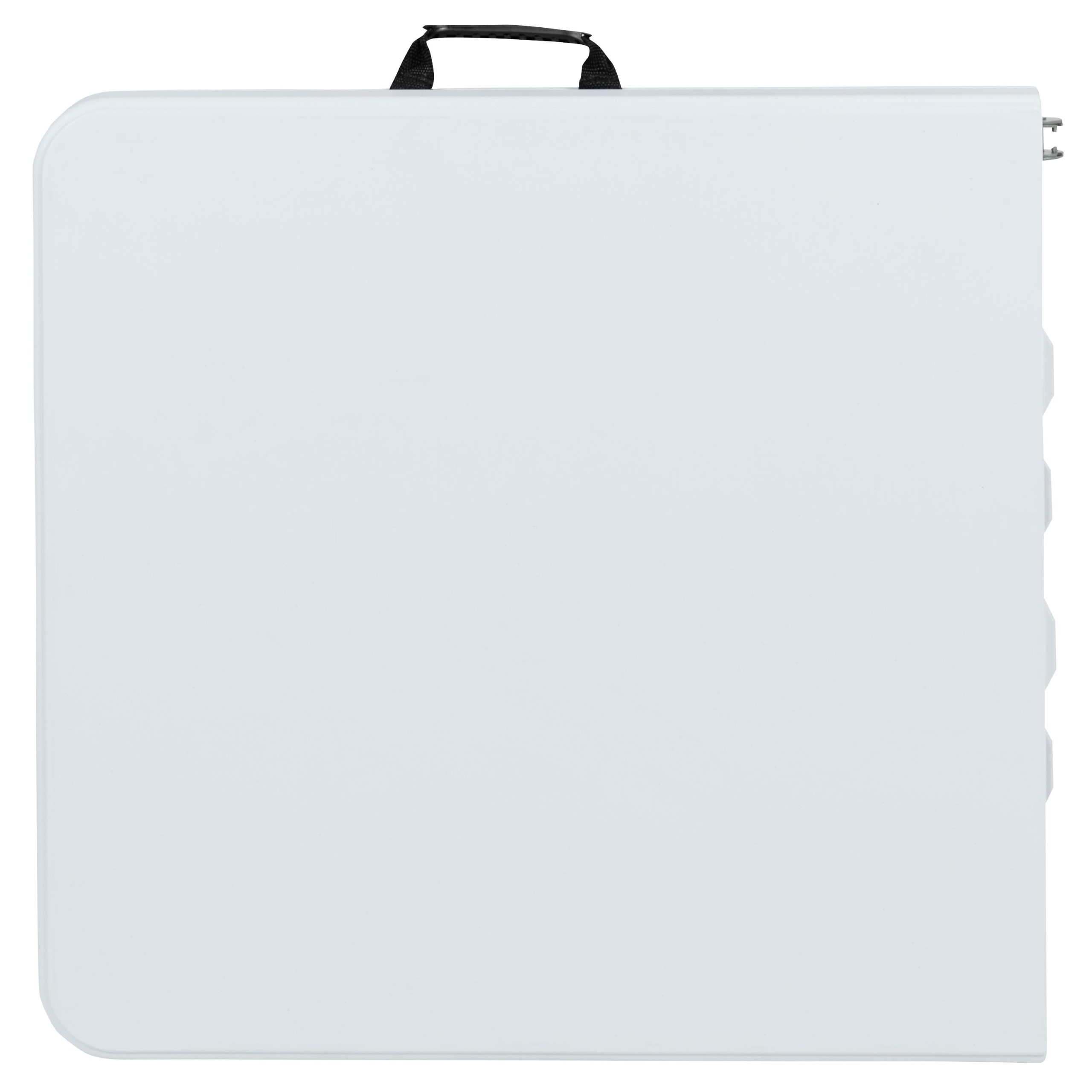 Height Adjustable Bi-Fold Plastic Folding Table with Carrying Handle - Image 7