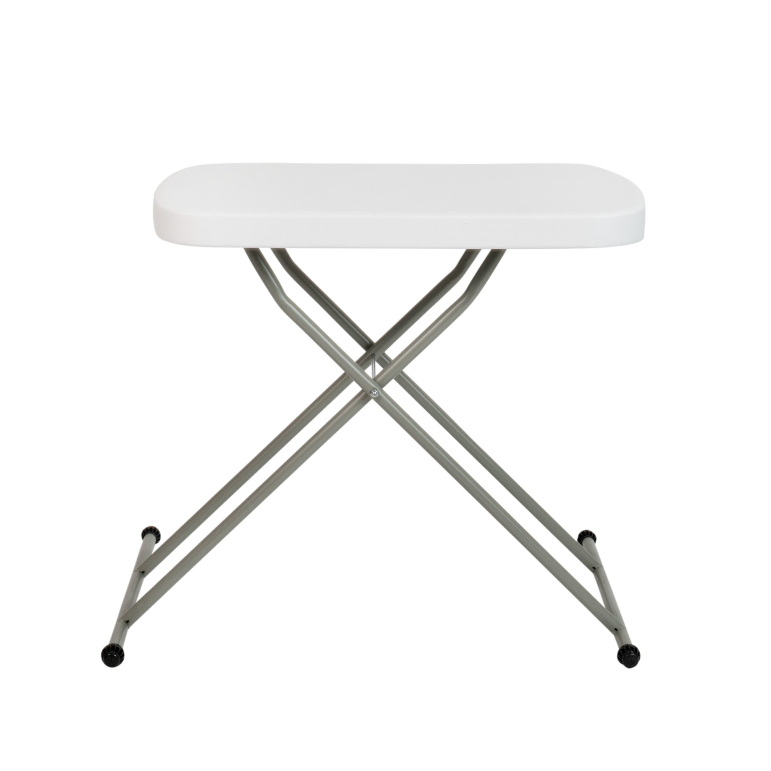 Indoor/Outdoor Plastic Folding Table, Adjustable Height Commercial Grade Side Table, Laptop Table, TV Tray - Image 11