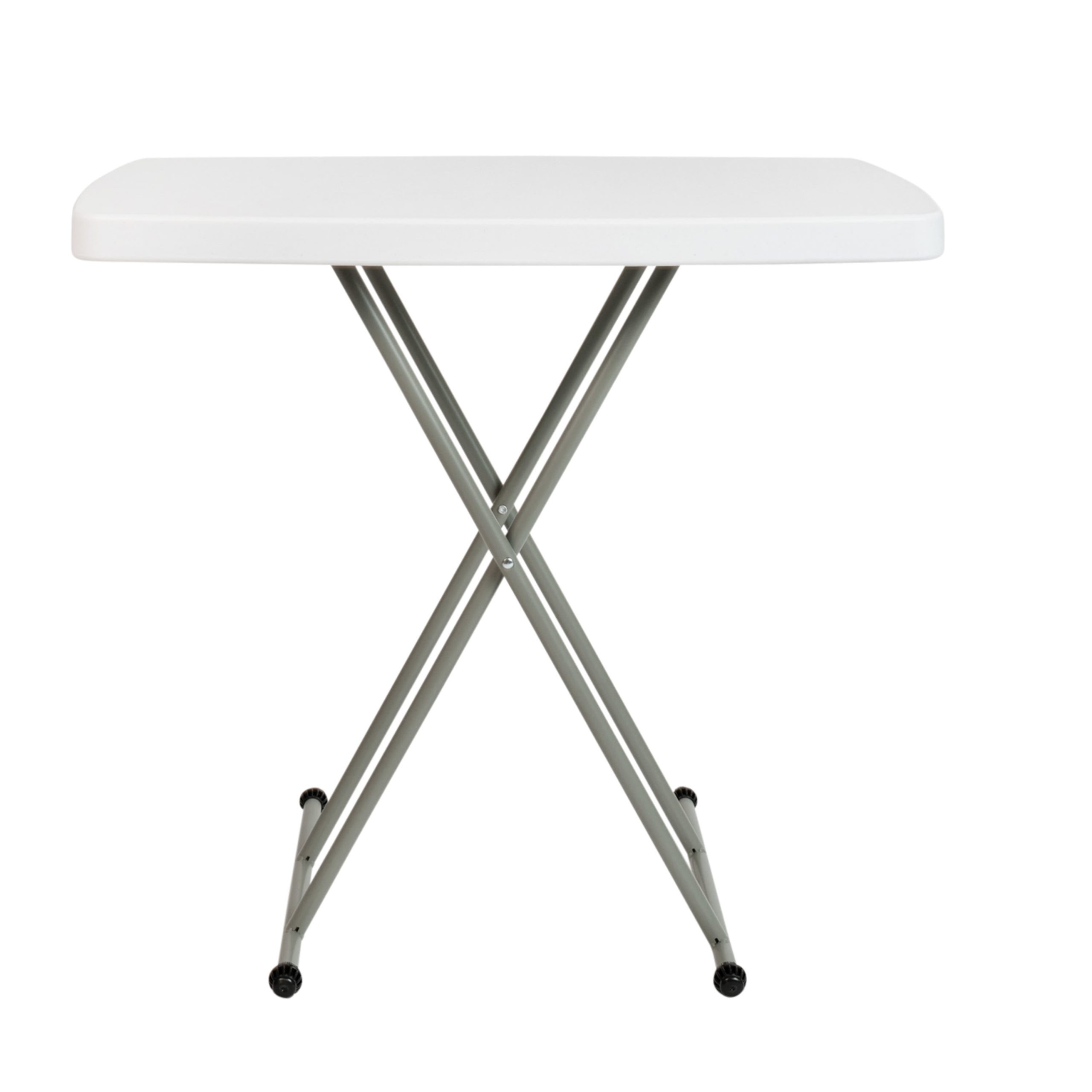 Indoor/Outdoor Plastic Folding Table, Adjustable Height Commercial Grade Side Table, Laptop Table, TV Tray - Image 25
