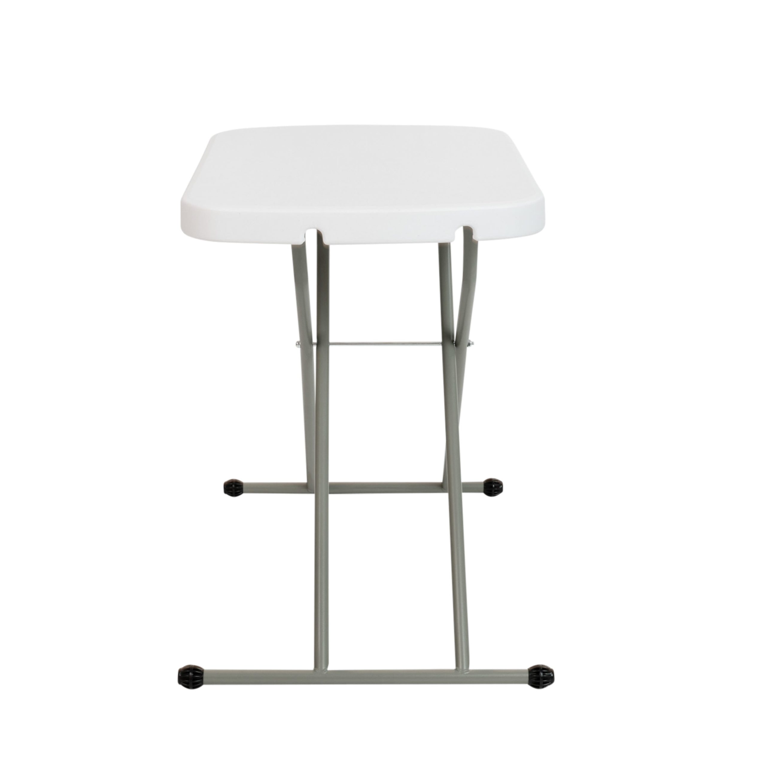 Indoor/Outdoor Plastic Folding Table, Adjustable Height Commercial Grade Side Table, Laptop Table, TV Tray - Image 9