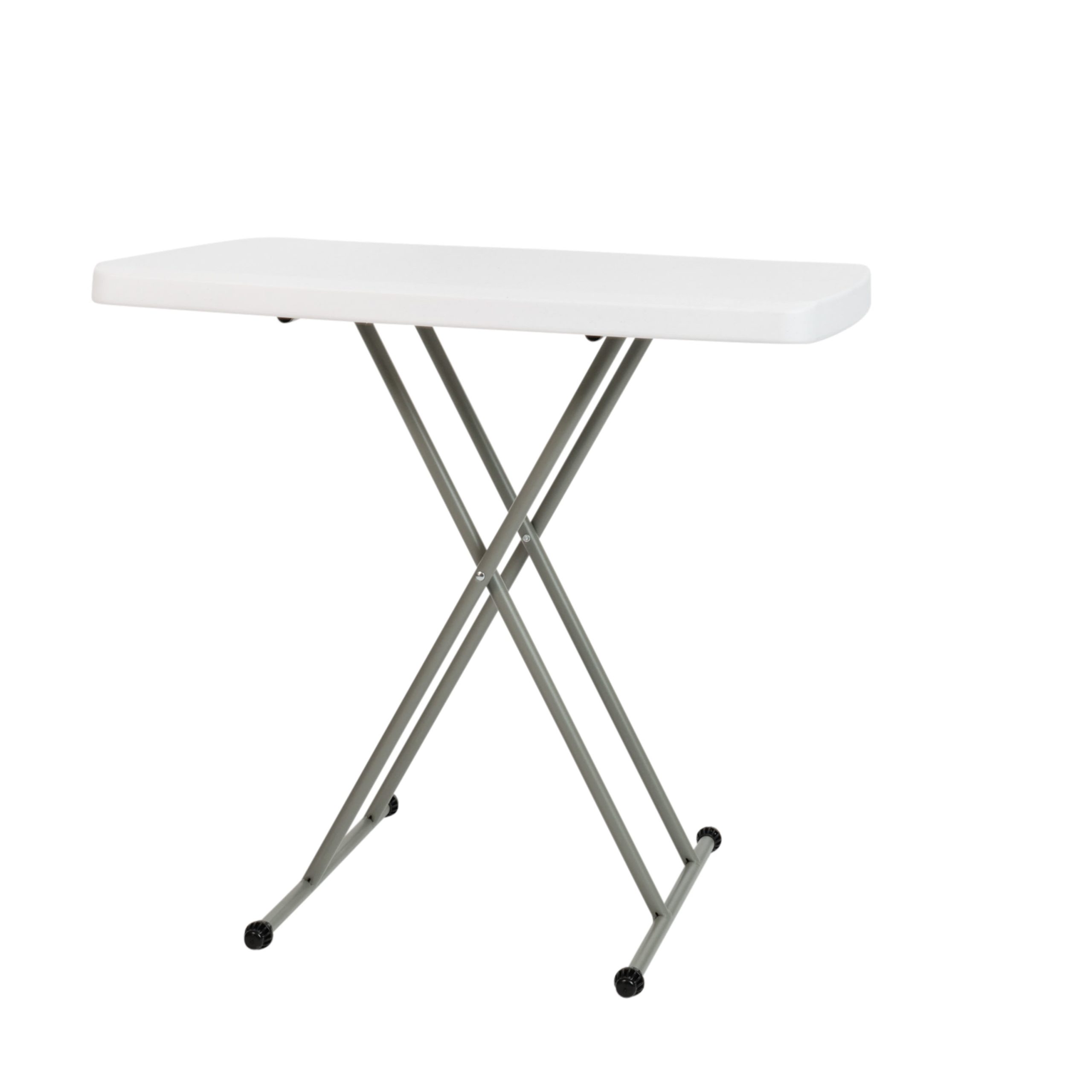 Indoor/Outdoor Plastic Folding Table, Adjustable Height Commercial Grade Side Table, Laptop Table, TV Tray - Image 29